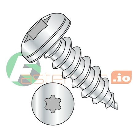 Newport Fasteners Self-Drilling Screw, #8 x 3/4 in, Zinc Plated Steel Pan Head Torx Drive, 8000 PK 587613